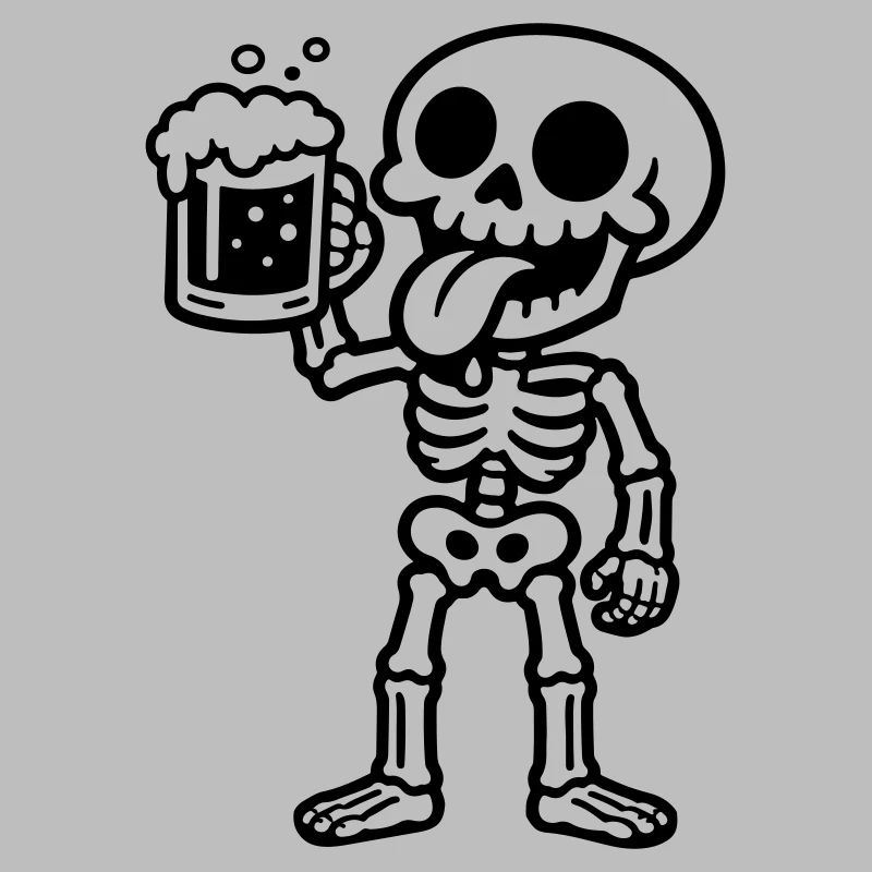Skelett Bier Comic