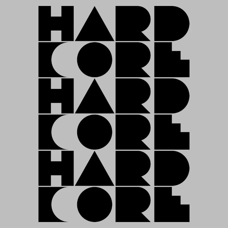 Hardcore typographic logo design