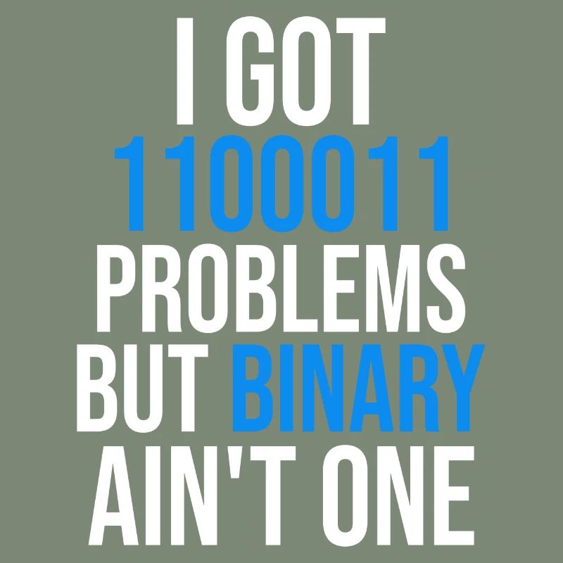 I got 99 problems but binary ain't one