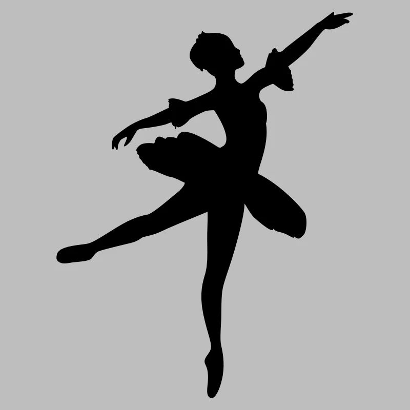 Danseuse de ballet vecteur Silhouette