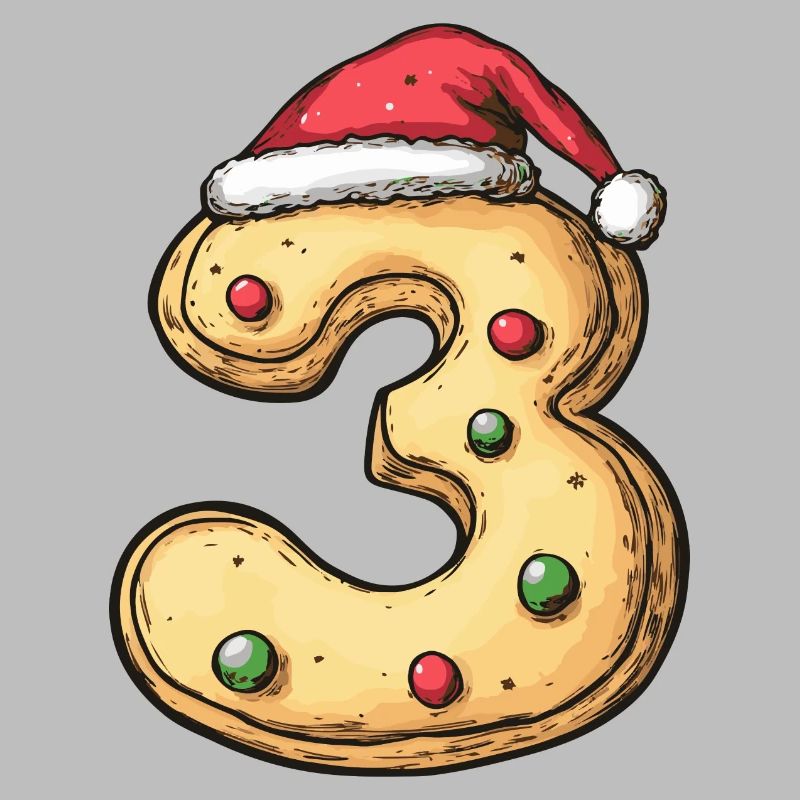 Biscuit de Noël à 3 chiffres