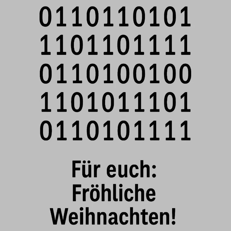 Weihnachtscode Binärmuster