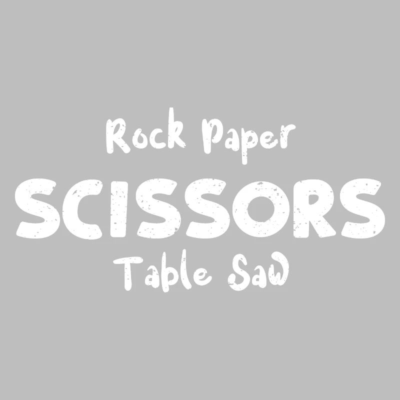 Scie de table à ciseaux en papier de roche