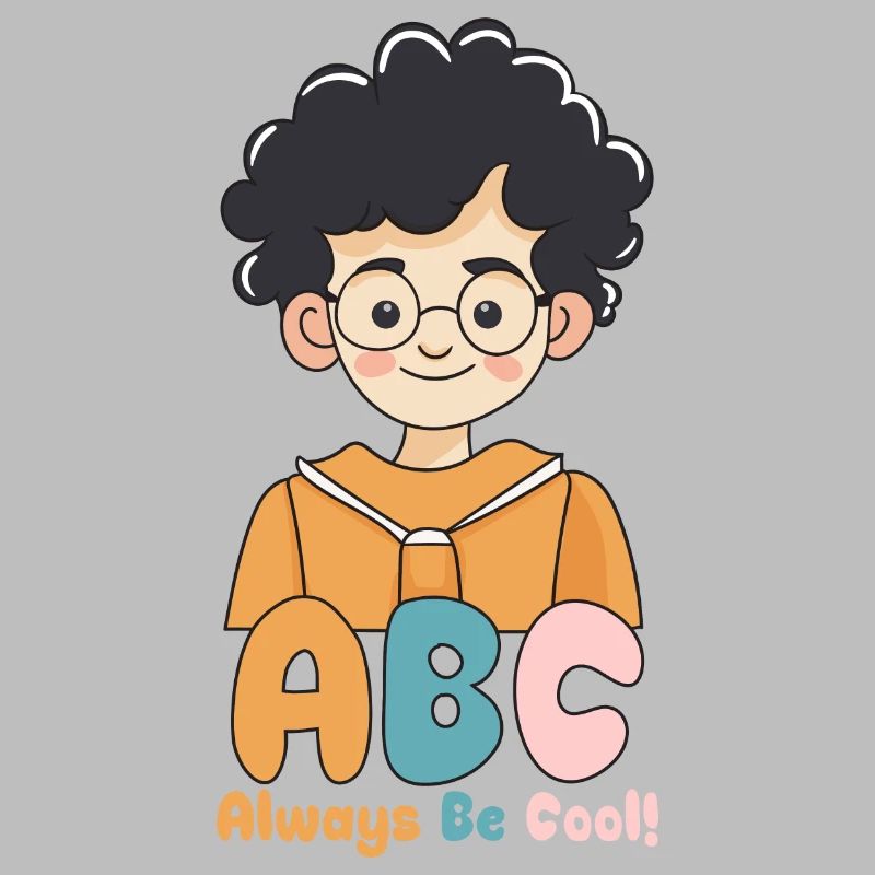 Schulkind ABC Junge Einschulung Allways be Call