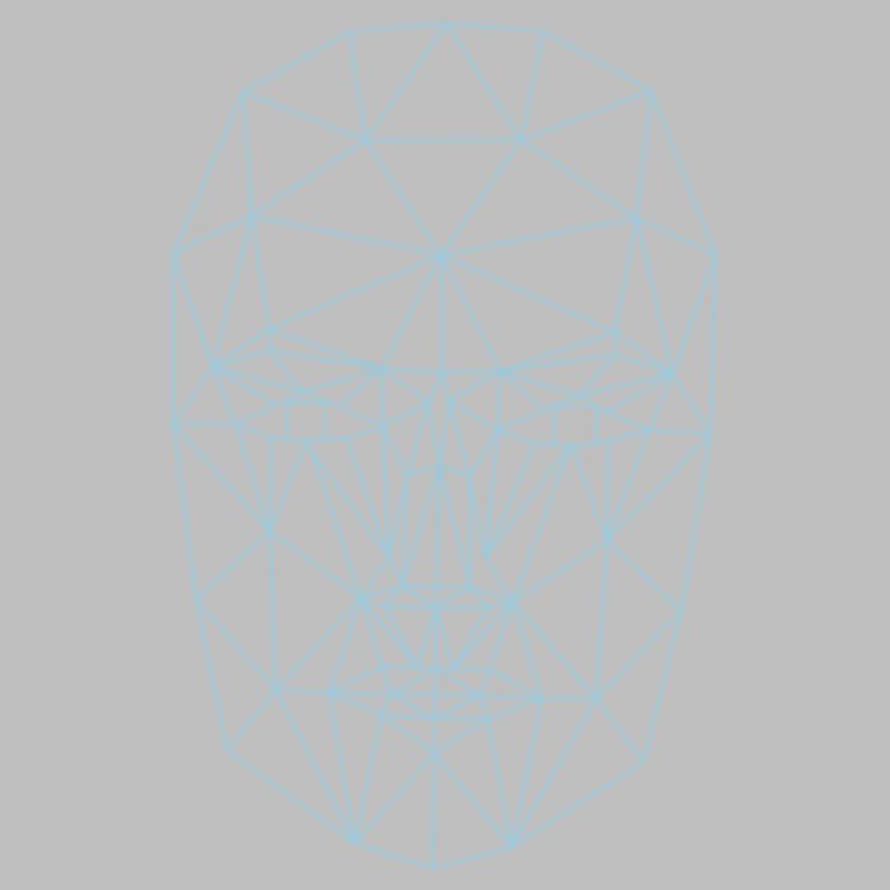 wireframe Visage abstrait