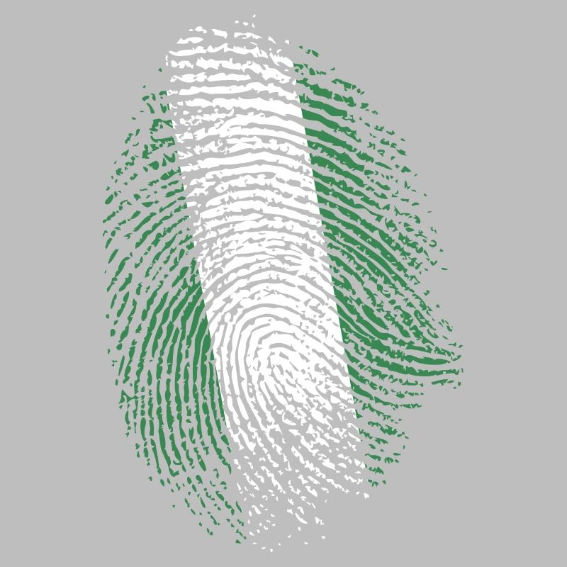 Nigéria drapeau ADN empreinte cadeau