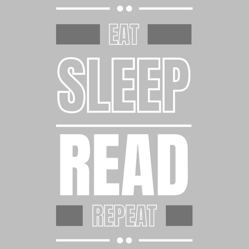 eat sleep read repeat geschenk idee spruch lesen