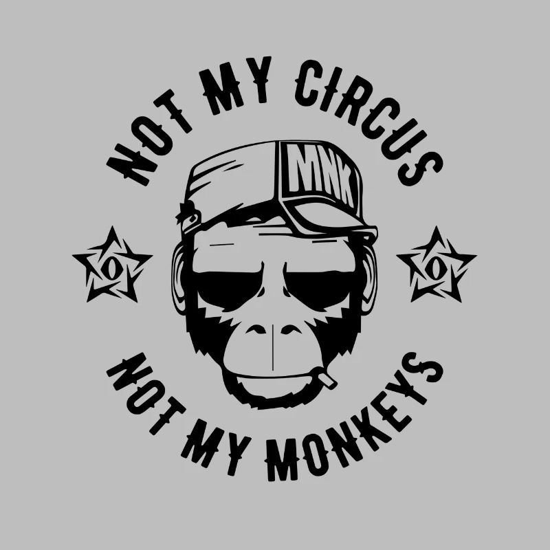 PAS MON CIRQUE - pas mon MONKEYS - shirt Fun Singe