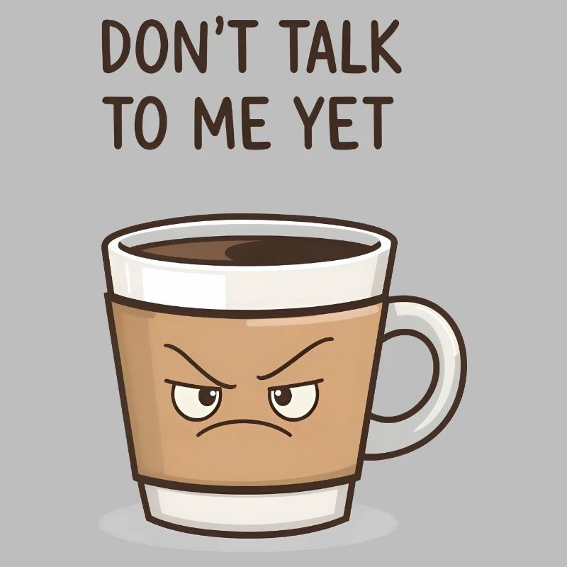 Grumpy Coffee Cup – Don’t Talk to Me Yet