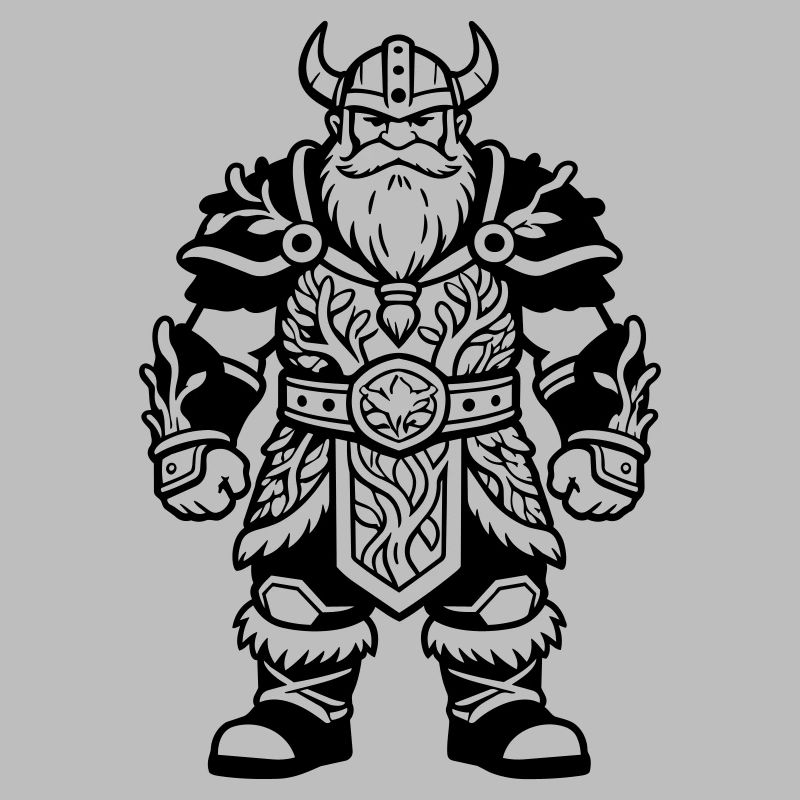 Dwarf with armor