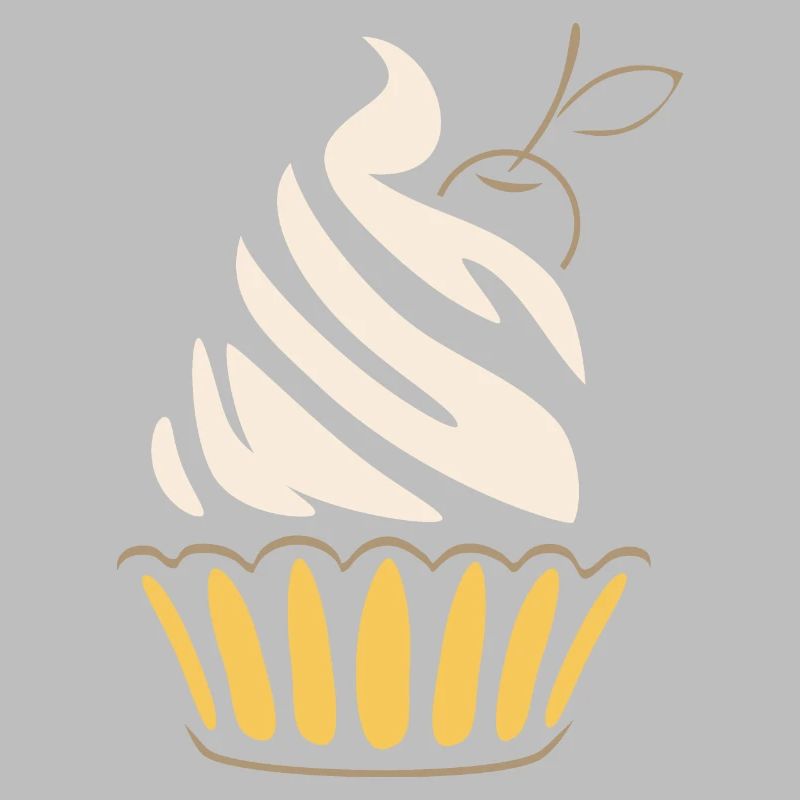 Stylized cupcake