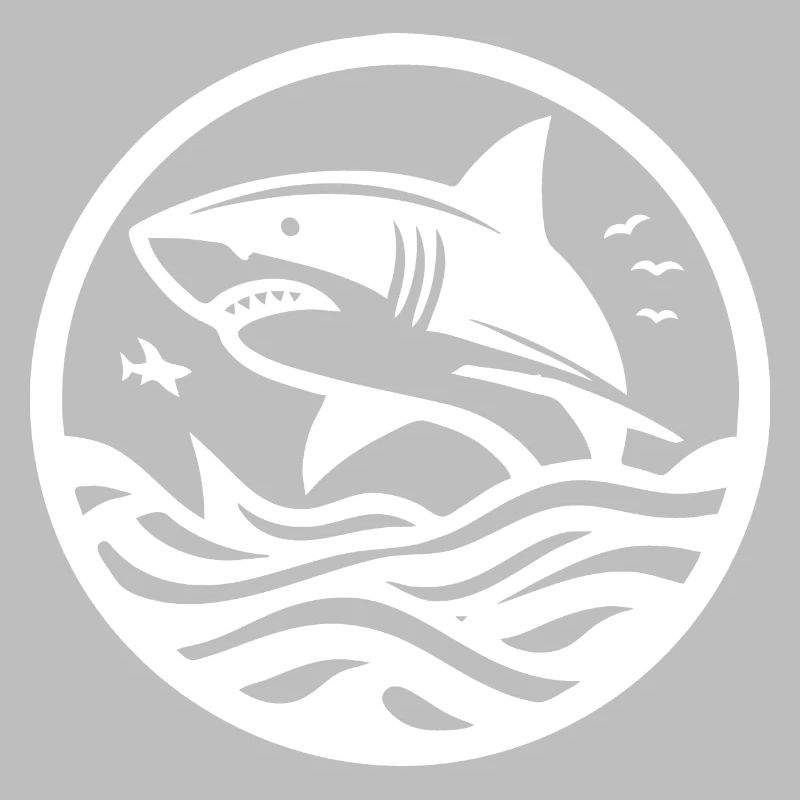 Requin sauteur - Conception de silhouettes de requin