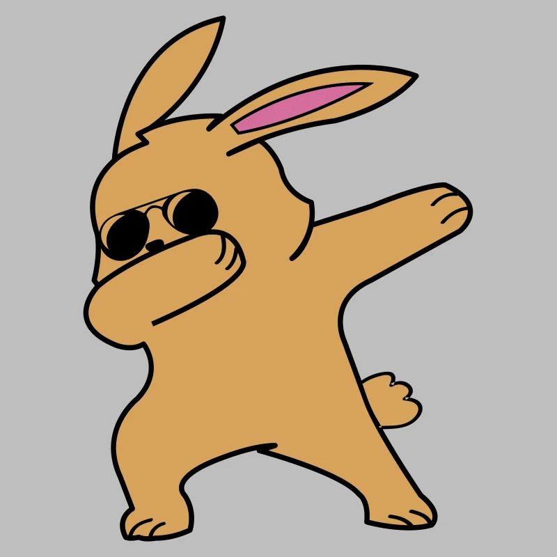 dabbing rabbit