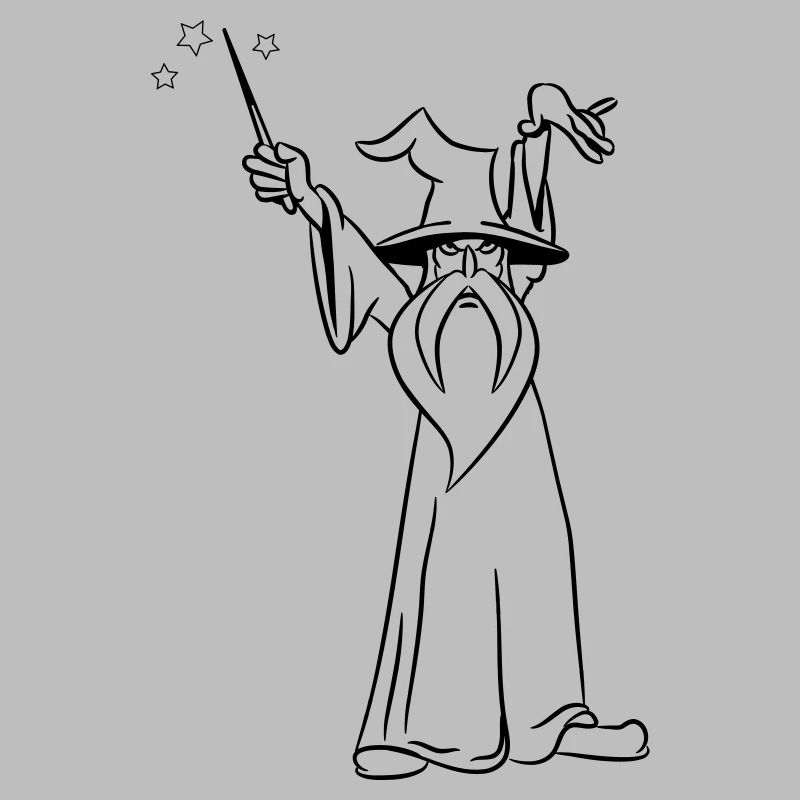 Wizard wand evil attacked