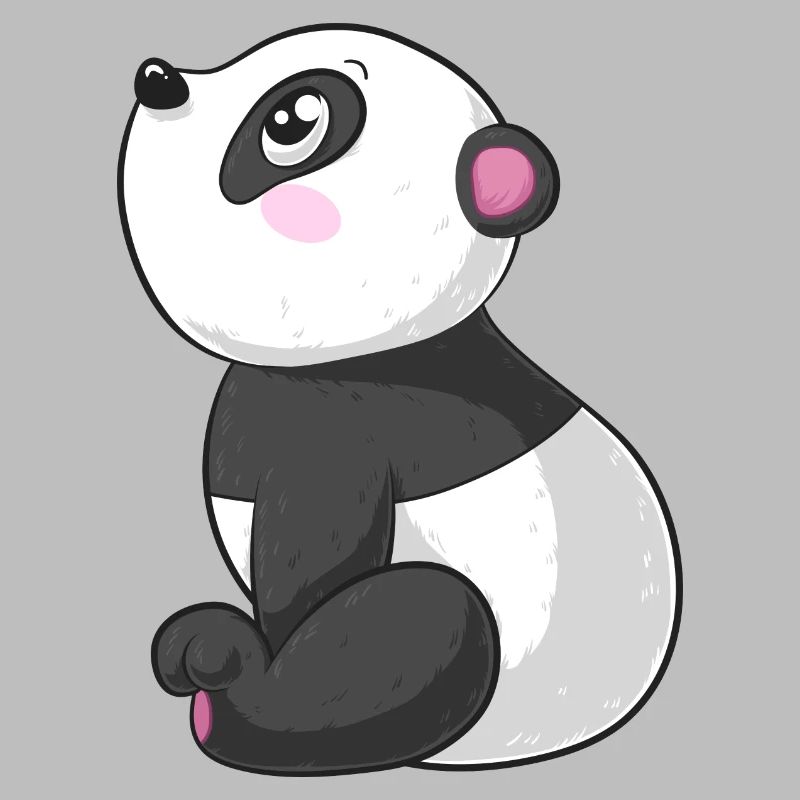 Träumender Comic Panda