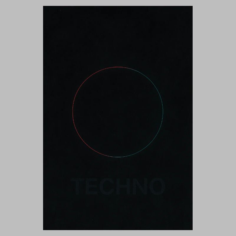 Techno in neon light