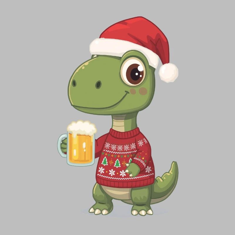 Dino Weihnachts-Festpullover