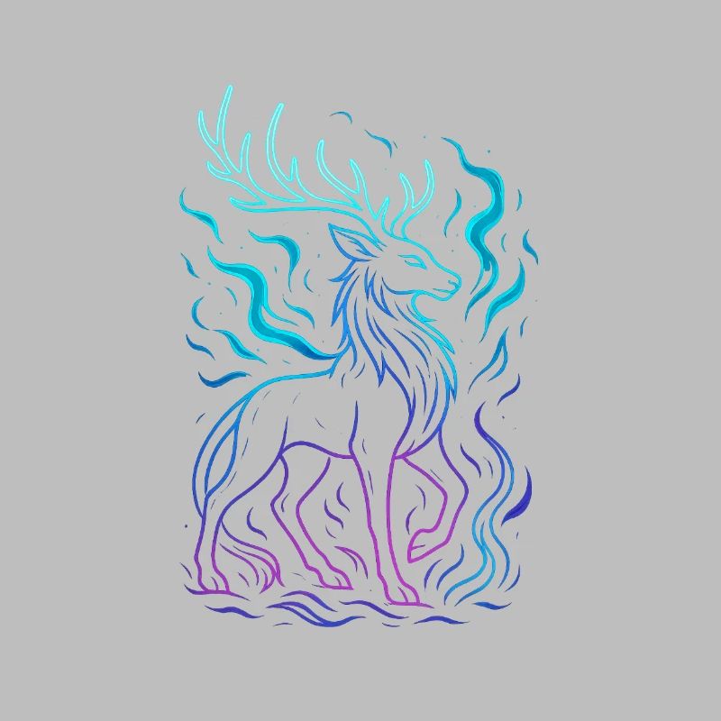 Neon Dragon's Line in Gradient