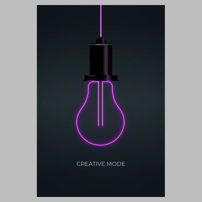 Affiche Créative de Mode Néon