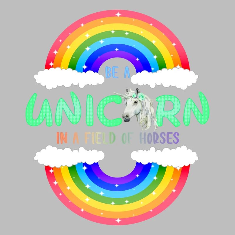 Sei ein Regenbogen Einhorn | einhornshirt