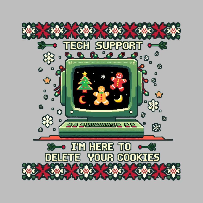 Tech Support – Funny Delete Cookies Shirt