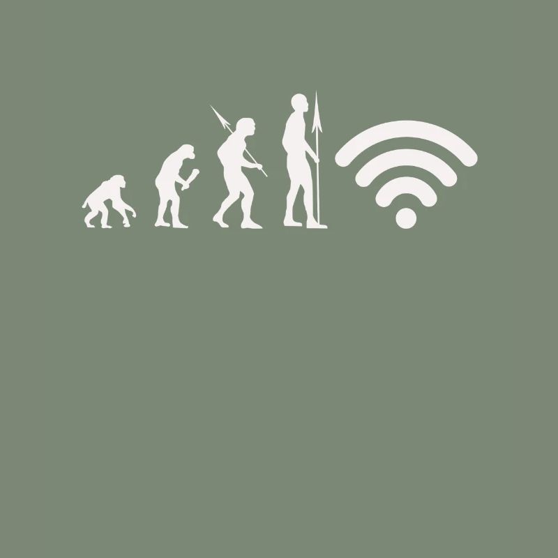 Wifi Evolution Internet Junkie Nerd