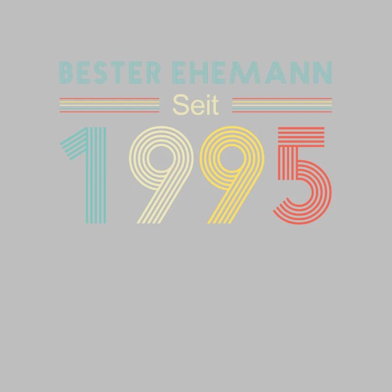 Bester Ehemann Seit 1995 25. Hochzeitstag Silberne