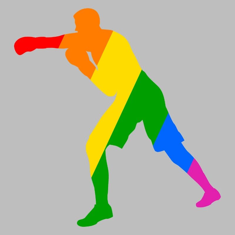 Boxer im Regenbogen