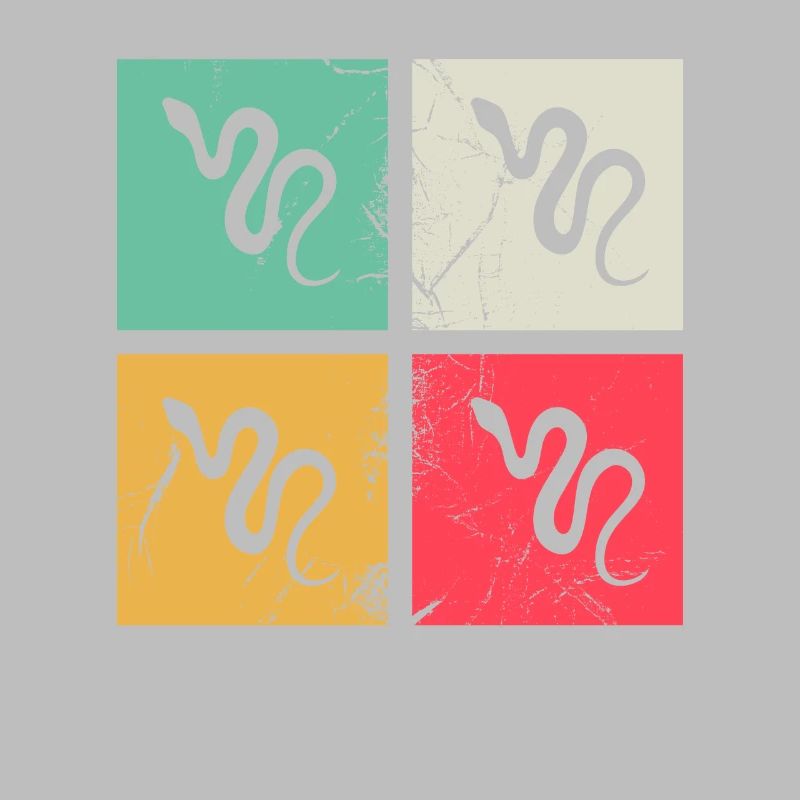 Snake Retro Reptile Python Gift idea