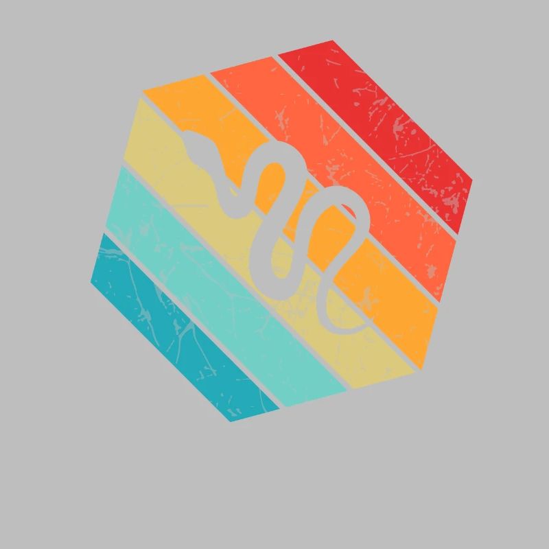 Snake Retro Reptile Python Idée cadeau