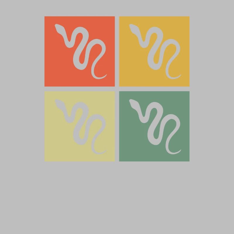 Snake Retro Reptile Python Gift idea