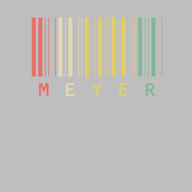 Meyer Family Name Bar Code Barcode Gift