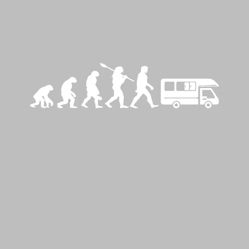 Evolution Camping Car Humor Geschenk