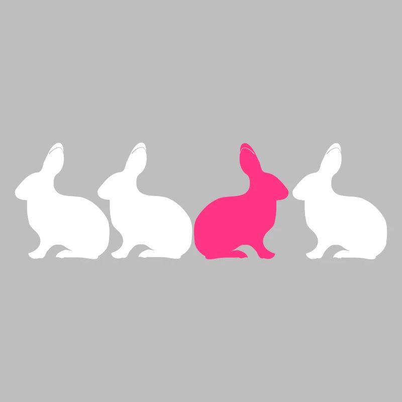 Bunny Rabbit be different! Unique contrast 2c