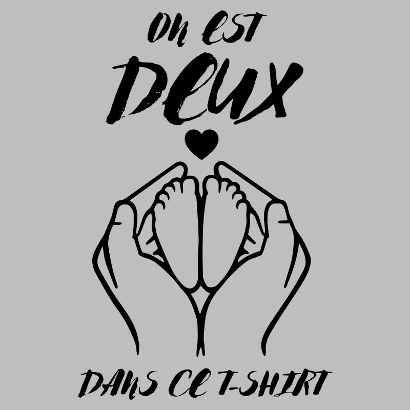 Annonce De Grossesse on Est Deux dans Ce Tee