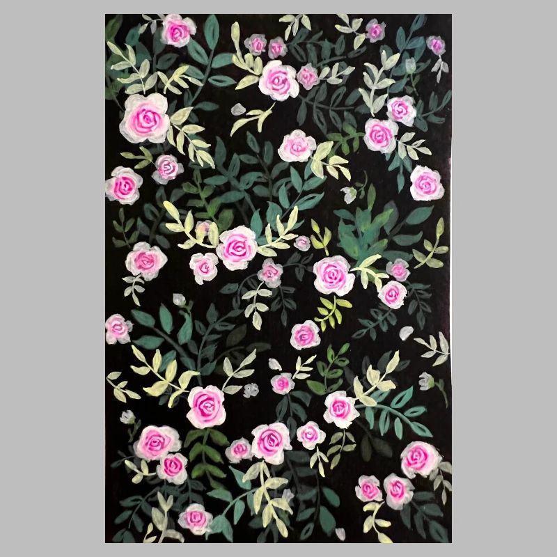 Vintage rose pattern