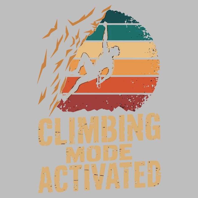 Mode escalade activé Klettern Boulder Retro
