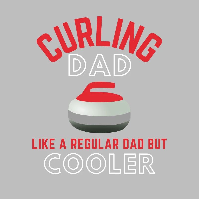 Curling Daddy Father Curling Player