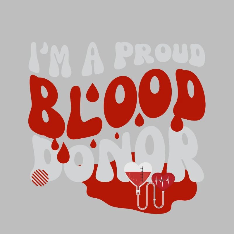 Design des Blutspendermonats Ich bin ein stolzer Blutspender