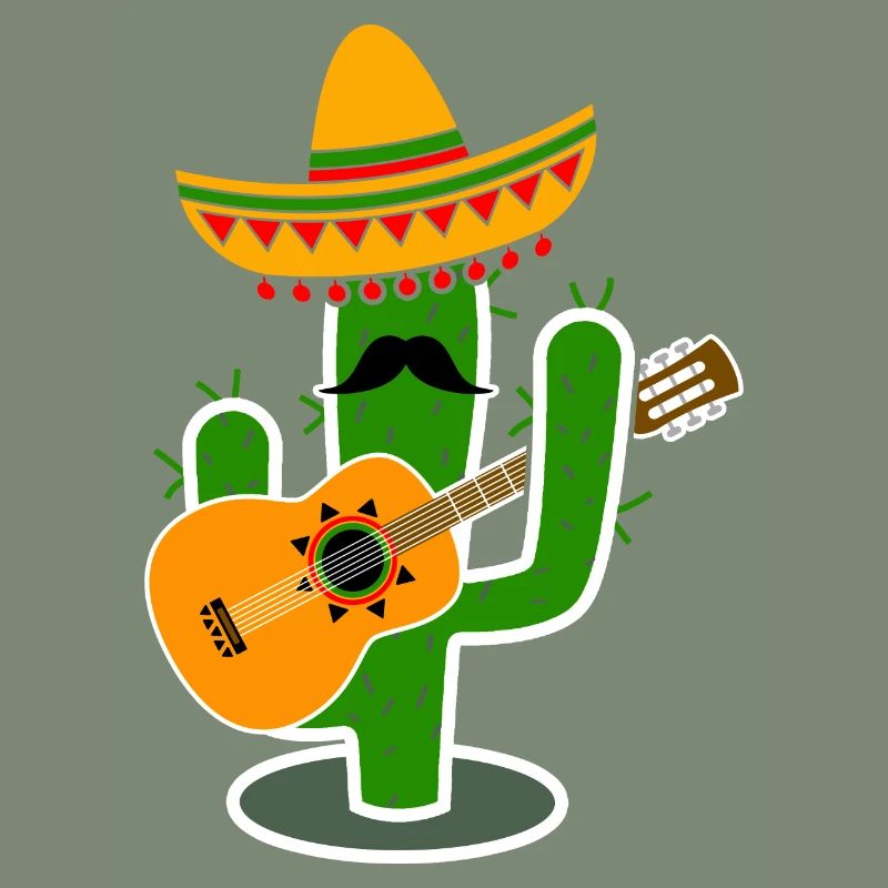 Cactus Sombrero Guitar