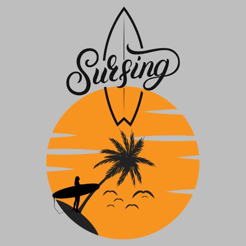 Planche de surf avec Sunset Red - Surf