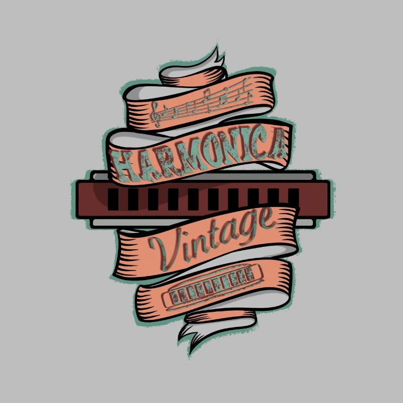 Vintage harmonica for harmonica player