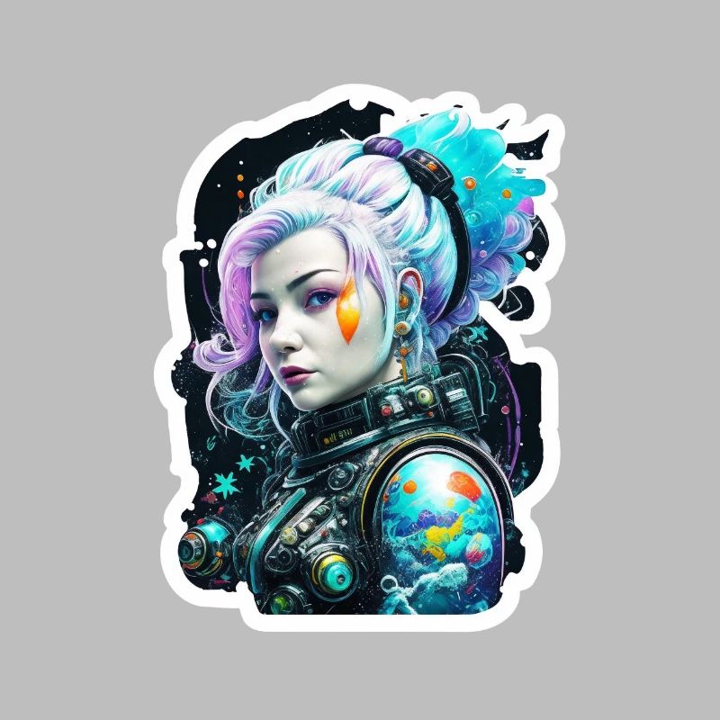 Astronaute de l’espace sirène princesse de glace