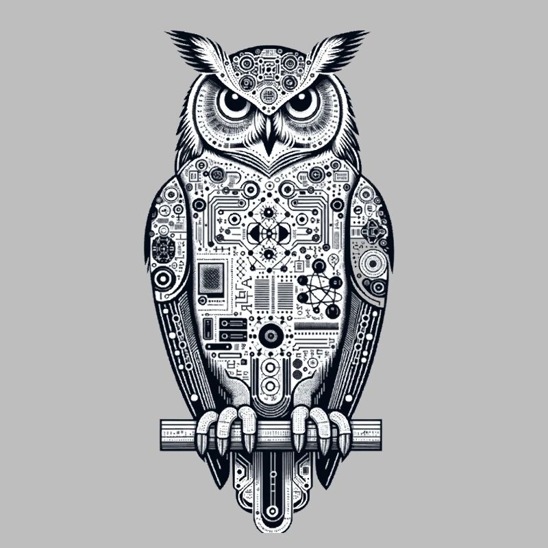 Uhu | Eule | Technischer UHU | Nachteule KI Eule