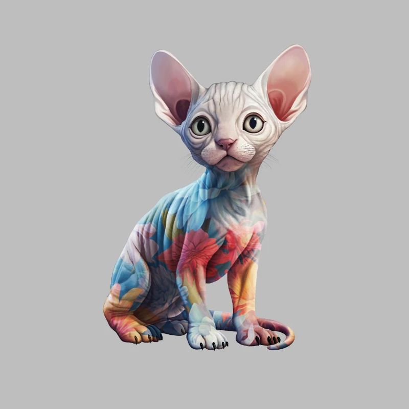 Fleurs de chat Sphynx