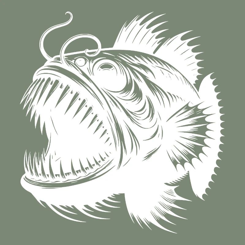 deep-sea fish with sharp teeth