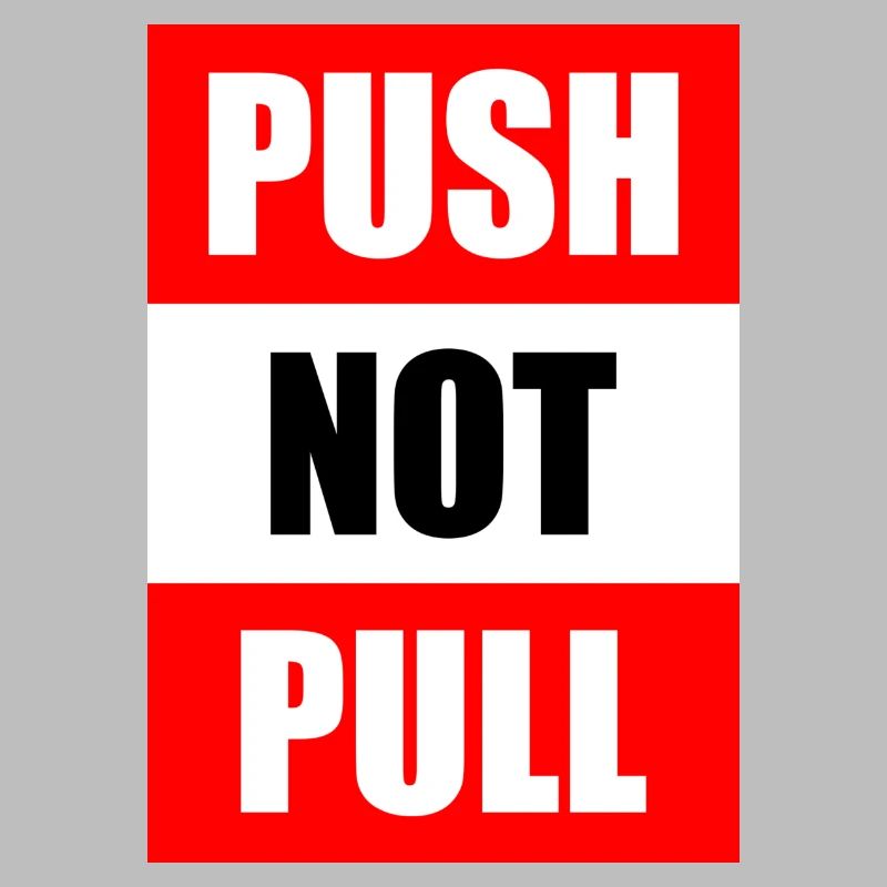 Push not pull