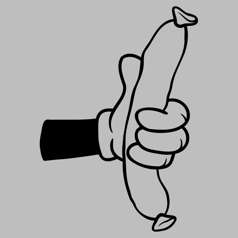 Sausage Comic Hand BBQ