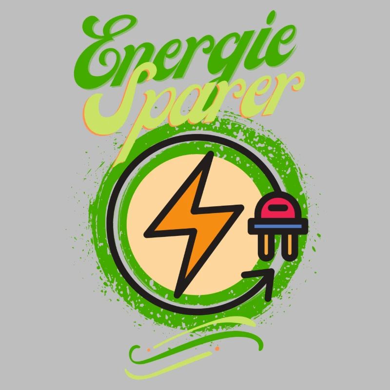 Energie Sparer Statement Design - Save Energy!