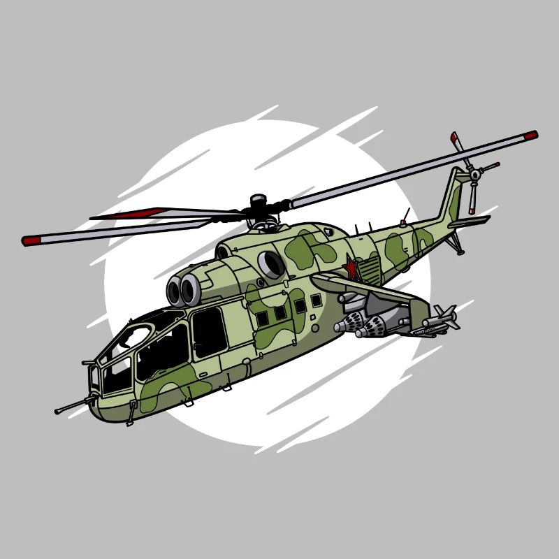 Sun Attack Helicopter MI 24 Russie soviétique